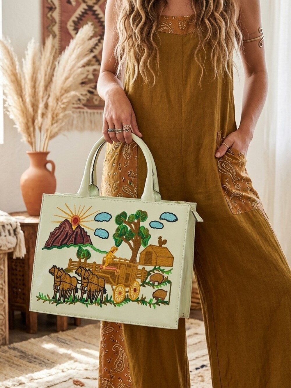 American Darling Western Ranch Story Tote